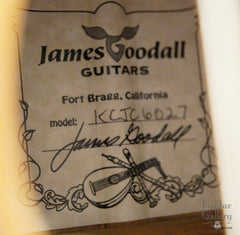 Goodall guitar label