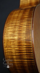 Goodall KCJC special reserve koa guitar side close up