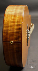 Goodall KCJC special reserve koa guitar end