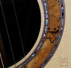 Greenfield guitar spalted rosette