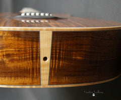 Froggy Bottom H12 Limited All Koa guitar end