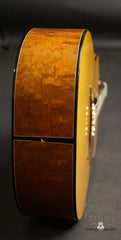 Hewett quilted Mahogany D guitar tail