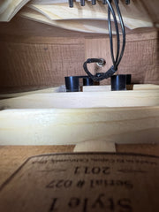 additional x-brace for tonewood amp inside the guitar and K&K pickup