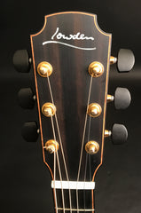 used Lowden S50 walnut guitar headstock
