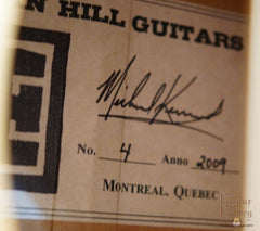 Indian Hill Concert Guitar label