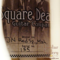 Square Deal JN guitar interior label