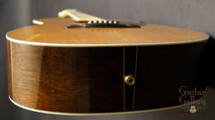 Bourgeois JOMC Brazilian rosewood guitar end