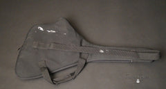 Steve Klein Headless electric guitar back of gigbag