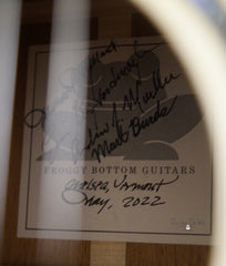 Froggy Bottom L Dlx Parlor guitar interior label