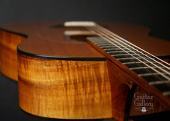 McCollum GA Koa guitar down front view