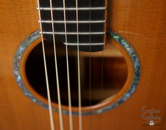 McCollum GA Koa guitar abalone rosette