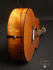 McCollum GA Koa guitar end