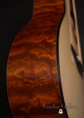 Rasmussen S cutaway TREE mahogany guitar side detail