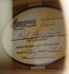 Langejans FM-6 guitar label