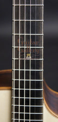 Lowden guitar fretboard with purfling lines