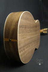 Lowden O35 Walnut guitar end view