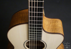 Lowden S35c 12 Fret MA-LZ Guitar fretboard detail