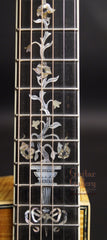Larrivee floral inlay on ebony fretboard
