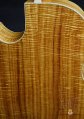 Larrivee C10 custom guitar koa back close