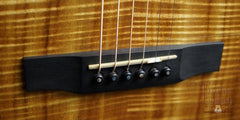 Larrivee C10 koa guitar bridge