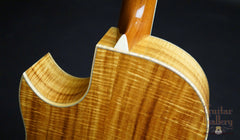 Larrivee C10 koa guitar heel