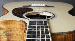 Larrivee LV-10 Koa custom guitar down front