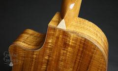 Larrivee LV-10 Koa custom guitar heel