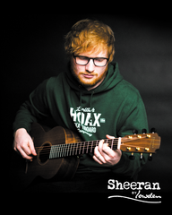 Ed Sheeran with Sheeran guitar