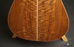 Langejans W-6 guitar low back view
