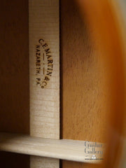 Martin Custom Shop 0000 guitar label