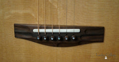 Ben Mannix OM guitar sculpted bridge