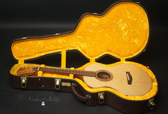 Ben Mannix OM guitar inside custom case