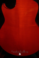 Red Marchione Archtop close up of back