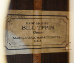 Tippin OMT Guitar label