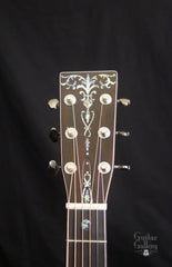 Osthoff 000-12 fret Brazilian Rosewood "45" style guitar headstock
