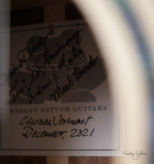Froggy Bottom P12c parlor guitar signed label