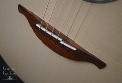 Lowden guitar split saddle, pinless bridge