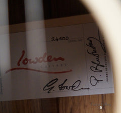 Lowden Pierre Bensusan Signature F50c Guitar label
