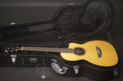 RainSong V-PA1100NS parlor guitar inside case