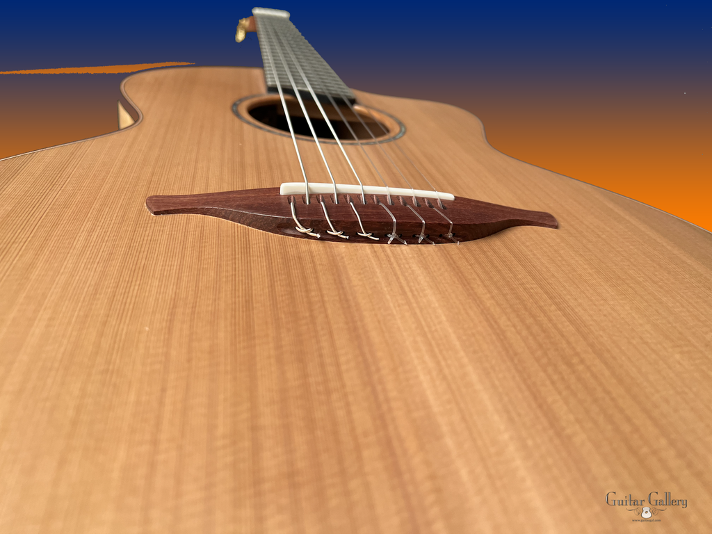 Lowden S35J X Custom Quilted Maple Cutaway Nylon String Guitar