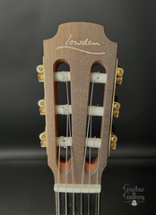 Lowden S35J-X Nylon string guitar headstock