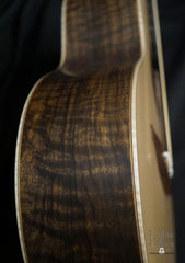 Lowden S50 custom Walnut guitar side detail