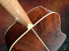 Santa Cruz Brazilian rosewood model D guitar heel