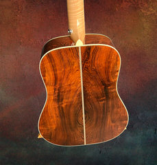 Santa Cruz Brazilian rosewood model D guitar back