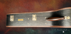 Santa Cruz Brazilian rosewood model D guitar case detail