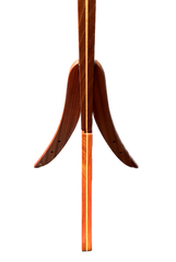 Sapele & Maple guitar stand back view by Solid Ground stands