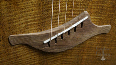 Lowden fan fret guitar bridge