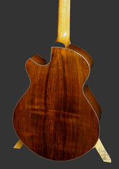 Brazilian rosewood back of Strahm Eros guitar