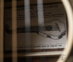 Sangirardi & Cavicchi 000 guitar label