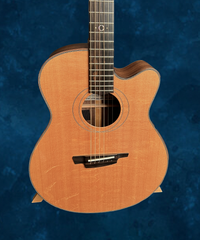 Schwartz Pinnacle guitar with bear claw spruce top